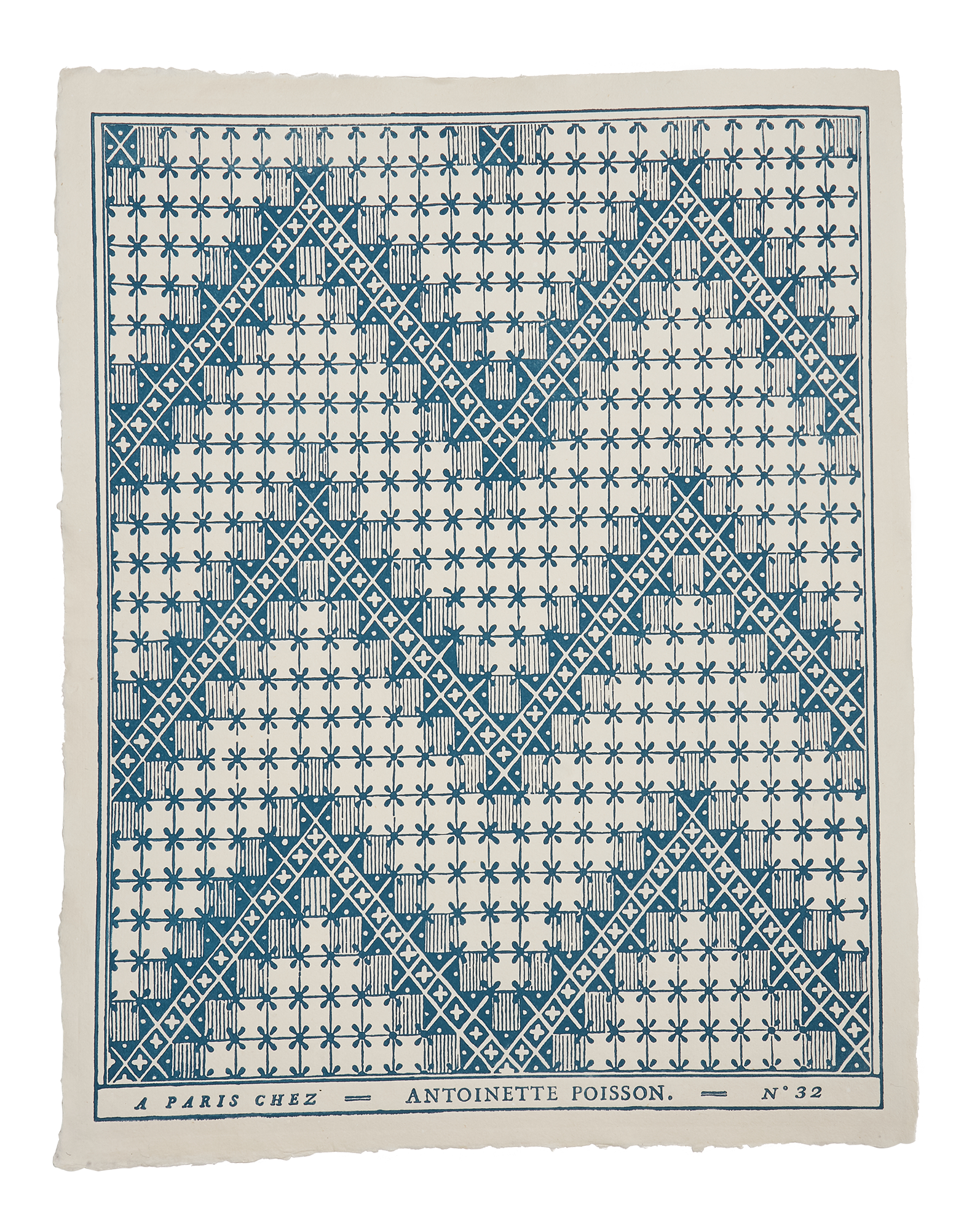 Domino Paper 32a Point De Hongrie Antoinette Poisson